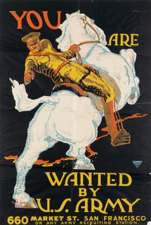 1918 World War I U.S. Army recruiting poster